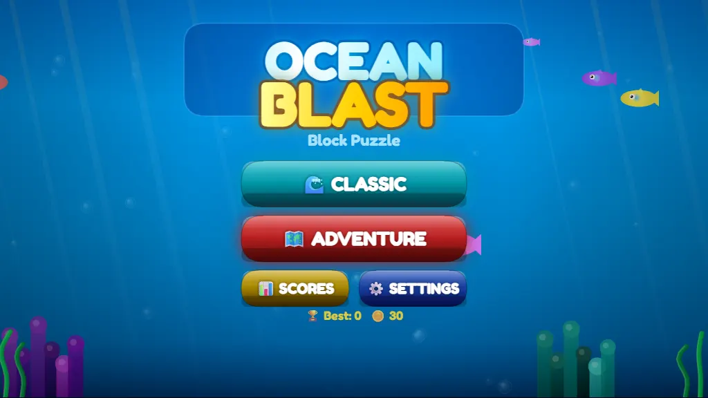 Ocean Blast: Block Puzzle gameplay capture 1
