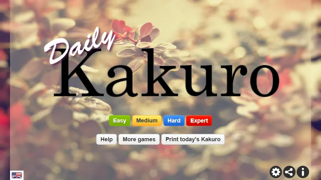 Daily Kakuro gameplay capture 1