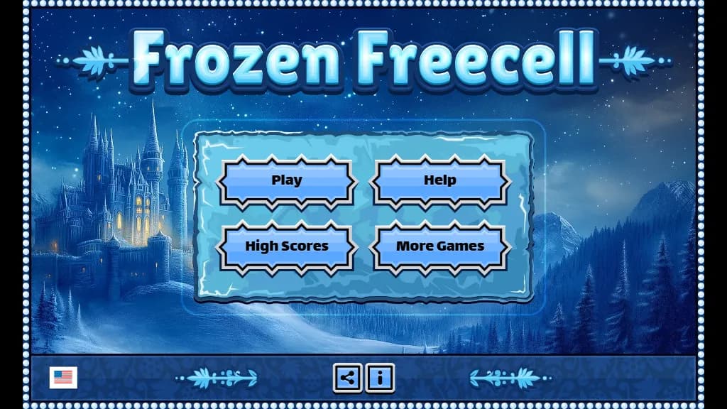 Frozen Freecell gameplay capture 1
